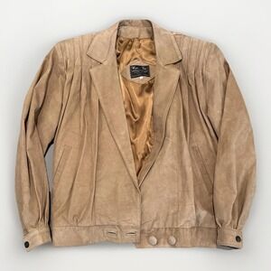 Vintage Han-Fer Argentine Genuine Leather Jacket 80s Slouchy Fit Women Small